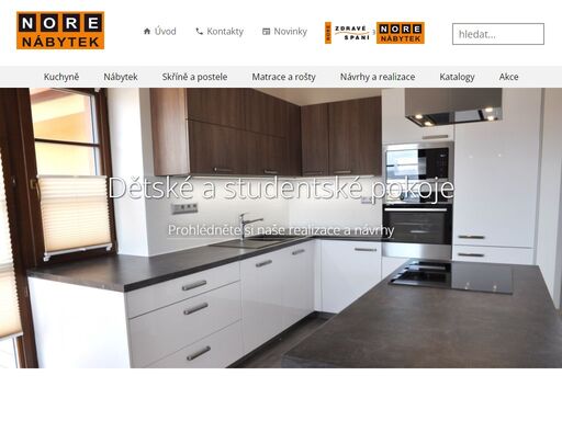 kuchyňské studio brno, kuchyně hanák brno, nore nábytek brno