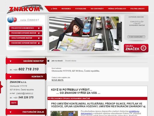 znakom :: komletní služby v oblasti dopravního značení