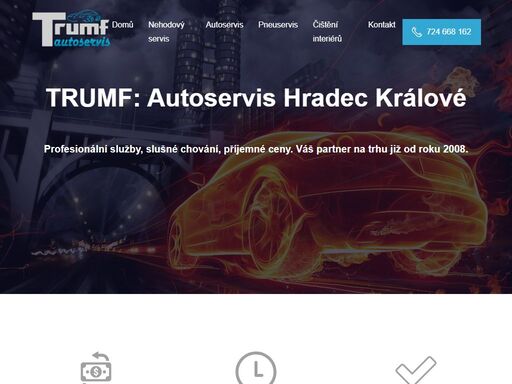 hledáte spolehlivý a profesionálně vybavený autoservis? auto-moto, pneu servis trumf hradec králové. kompletní servis vozidel, motocyklů a pneuservisu.