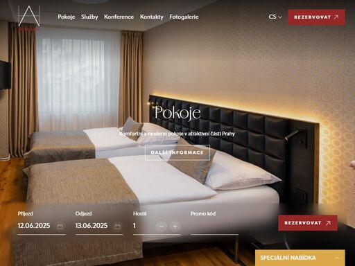 hotel aida se nachází v atraktivní části prahy s výhledem na město.