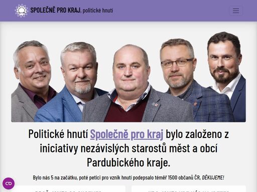 společně pro kraj, sprok, politické hnutí, koalice 3pk oficiální stránky politického hnutí společně pro kraj.