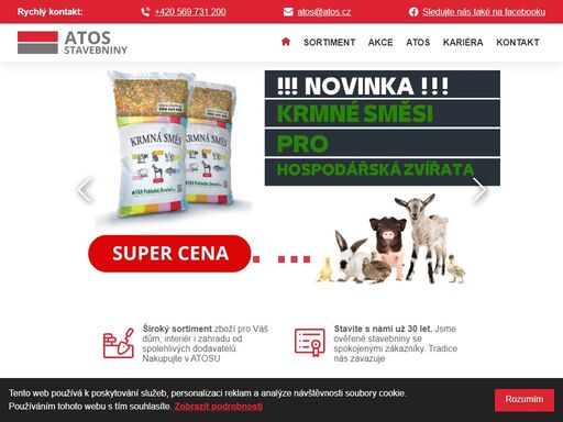stavebniny atos s vámi staví už 27 let. vyberete si u nás nářadí, obklady do koupelny, izolace nebo zahradní nábytek. atos, stavebniny z vysočiny.