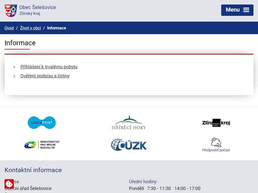 obec šelešovice, která se nachází asi 6 km jihozápadně od kroměříže ve zlínském kraji. šelešovice jsou středně velkou čistě českou obcí, jednou z nejmladších samostatných obcí zlínského kraje.