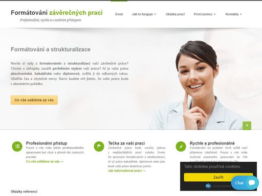 formátování bakalářské práce, formátování diplomové práce, formátování dokumentů formátování a strukturalizace bakalářských a diplomových prací. profesionálně, rychle a s osobním přístupem. informace o formátování.