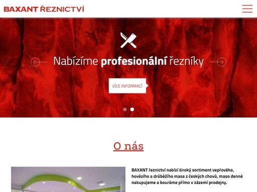 řeznictví baxant - provádíme kvalifikované řeznické práce.