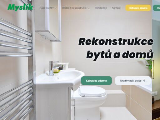 provádíme rekonstrukce bytů, domů, bytových jader a koupelen v praze a středočeském kraji. využijte profesionální služby, 25 let praxe z více než 4000 realizovaných zakázek rekonstrukcí.