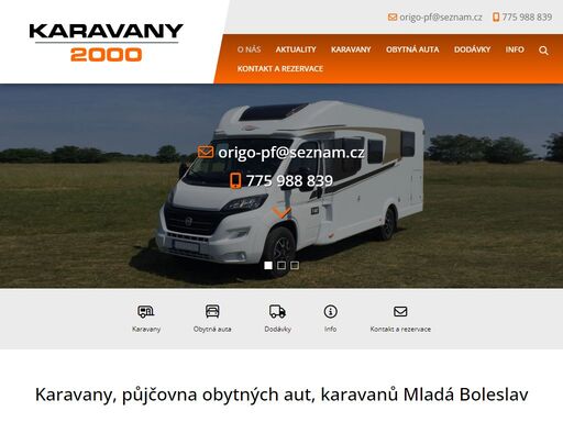 obytná vozidla, auta, dodávky mladá boleslav, karavany 2000