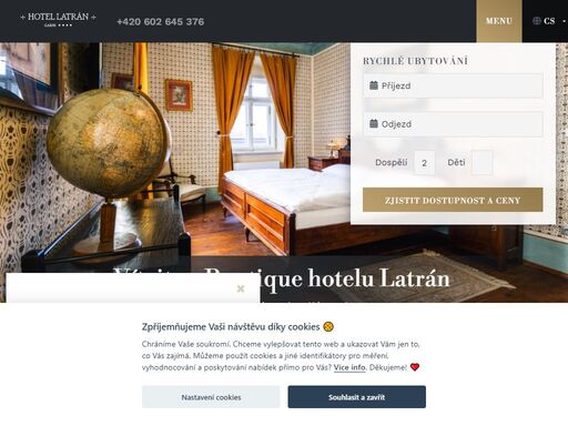 ubytování v boutique hotelu v centru českého krumlova, pár kroků od zámku, s vlastní restaurací.
