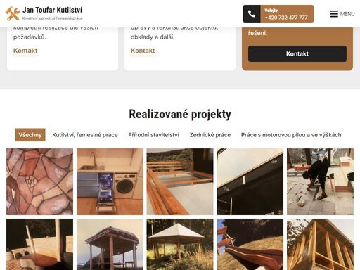 ing. jan toufar nabízí kreativní a precizní řemeslné práce. specializujeme se na kovovýrobu, přírodní stavitelství, zednické práce a výškové práce s dlouholetou praxí a odborným přístupem.
