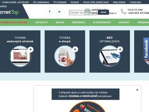 tvorba www stránek a tvorba eshopu se slevou 60% seo viditelností a responzivním zobrazením. redakční systémem v osobním vlastnictví. ppc kampaně s aktivním oslovováním klientů.