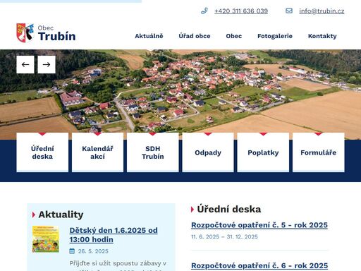 obec trubín