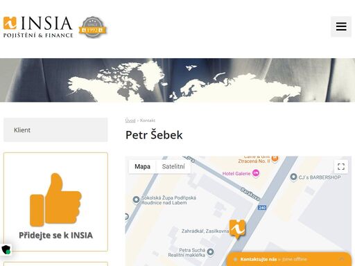 insia a.s. praha. jste makléř nebo zájemce o pojištění? kontaktujte naše specialisty nebo se na nás obraťte přes kontaktní formulář.
