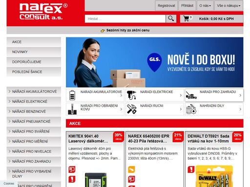 oficiální web společnosti narex consult. velký výběr profi i hobby elektrického nářadí, aku nářadí, ručního nářadí, zahradní techniky a příslušenství ? položky skladem ? náhradní díly.