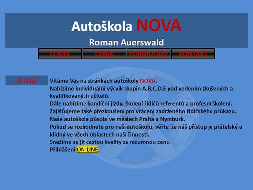 nabízíme základní a individuální výcvik všech skupin a,b,c,d,e pod vedením zkušených a kvalifikovaných učitelů. dále nabízíme kondiční jízdy, školení řidičů referentů a profesní školení. zajišťujeme také přezkoušení pro vrácení zadrženého řidičského průkazu. naše autoškola působí ve městech praha a nymburk. pokud se rozhodnete pro naši autoškolu, věřte, že náš přístup je přátelský a klidný ve všech oblastech naší činnosti. snažíme se jít cestou kvality za rozumnou cenu.