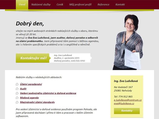 ing. eva ludvíková, auditor - osobní stránky