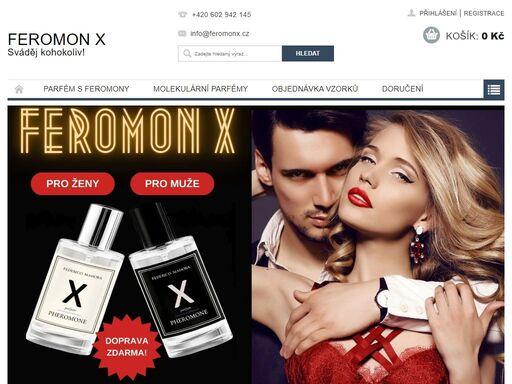 feromon x. sveď kohokoliv pomoci parfému feromon x – nyní jen za 1099 kč pánské/50ml (p) dámské/50ml (p) doručení zdarma.
 
 