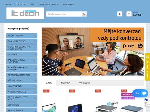 obchod hpdecin.cz provozuje firma it děčín, s.r.o.
prodáváme počítače, notebooky, tiskárny, multifinkce, spotřební materiál, software, a další.
široký výběr, poradíme při výběru, nízké ceny, kvalitní zboží