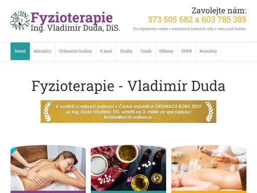ing. vladimír duda, dis. - rehabilitace - fyzioterapie - tradiční čínská medicína - kroměříž