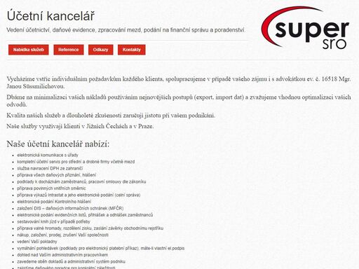 vedení účetnictví, daňové evidence, zaměstnaneckých, majetkových a dalších agend - blatná. 