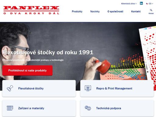 hledáte odborníky v oblasti výroby flexotiskových štočků? hledáte specialisty na obalový prepress, poradce pro standardizovaný flexotisk nebo třeba odborníky na color management? společnost panflex je inovativním výrobcem flexotiskových forem, poskytovatelem předtiskových služeb a distributorem materiálů a zařízení s mezinárodní působností.
