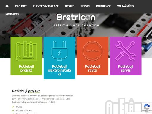 bretricon - elektroinstalace, projekty, revize, servis