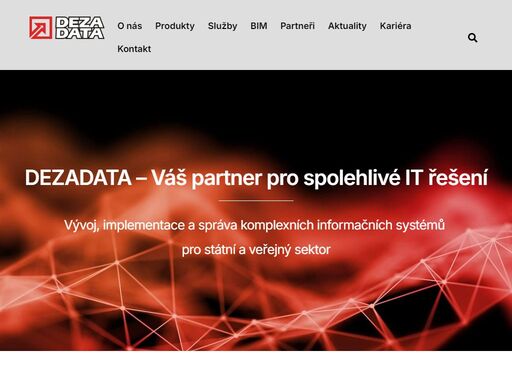 společnost dezadata se zabývá vývojem, implementací a správou komplexních informačních systémů pro státní a veřejný sektor.