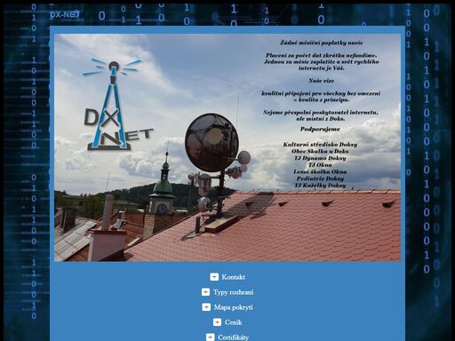 lokální poskyzovatel rychlého internetu v okolí doksy maáchovo jezero.