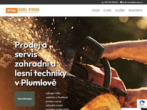 od roku 1993 nabízíme v plumlově prodej a servis zahradní a lesní techniky značek stihl a fiskars. také u nás naleznete kvalitní postřikovače solo. spolehněte se na profesionální služby v olomouckém kraji.