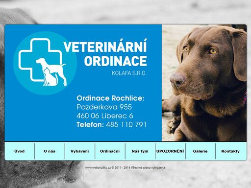 veterinární ordinace kolafa s.r.o. - ordinace rochlice z liberce provádí prevenci, diagnostiku, léčbu, včetně chirurgie měkkých tkání. odborná veterinární činnost s dlouholetou praxí.