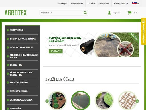 mulčovací textilie - agrotextilie firmy agrotex slouží jako ideální zábrana v prorůstání plevele