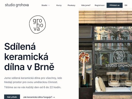 sdílená keramická dílna v centru brna pro keramiky všech úrovní.