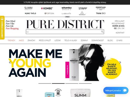 pure district je e-shop s korejskou kosmetikou whamisa, korejským ženšenem kombe. v pure koupíte výběr špičkové anti-age kosmetiky, která neničí pleť a funkční doplňky stravy. u nás nemusíte číst složení, přečteme ho za vás.