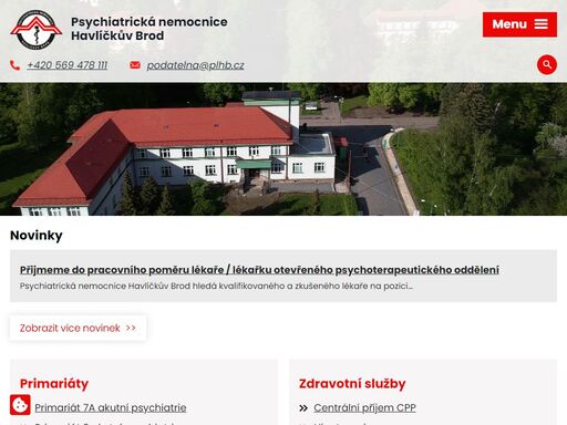 psychiatrická nemocnice havlíčkův brod (pnhb) je nadregionálním centrem psychiatrické zdravotní péče. zjistěte o nás více.