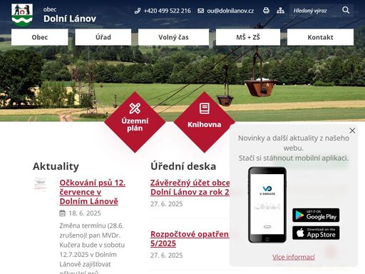 oficiální stránky obce dolní lánov