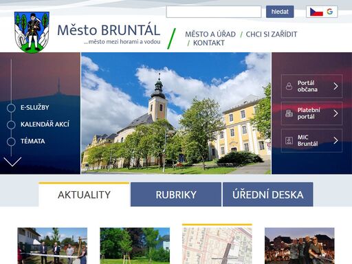 oficiální stránky města bruntálu, město mezi horami a vodou