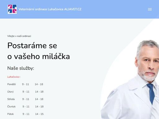 mvdr. petr mlček a mvdr. miroslava daňková  z luhačovic, okres zlín poskytují léčebnou veterinární péči preventivní péči  konzultace v oblasti chovatelské péče
