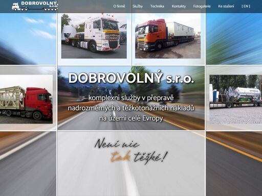 komplexní služby v přepravě nadrozměrných a těžkotonážních nákladů na území celé evropy.