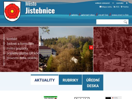 oficiální webové stránky města jistebnice