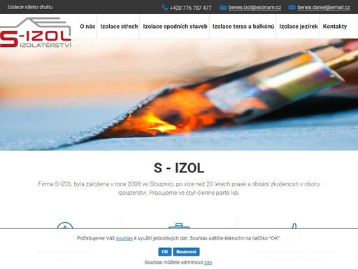 izolaterské práce s-izol ,  izolace balkónů, izolace teras, izolace spodních staveb, izolace jezírek, izolace střech,