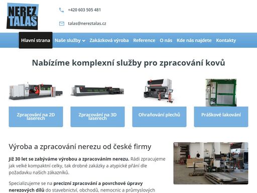 kvalitní výroba a zpracování nerezu. ? komplexní služby pro zpracování kovů. ? špičková zařízení. ? více než 30 let zkušeností. ? precizní provedení.