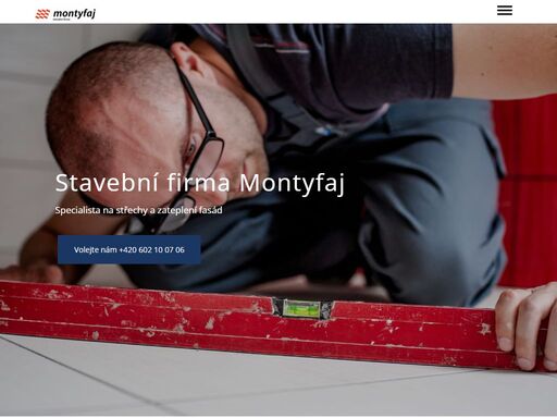 stavební firma montyfaj specializující se na střechy nové i rekonstrukce střech, zeteplení fasády, izolace střech a fasád a veškeré další stavební práce