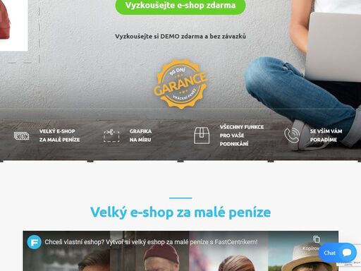 začněte podnikat na internetu a založte si velký e-shop za malé peníze s garancí vrácení peněz.
fastcentrik má tisíce spokojených klientů.
