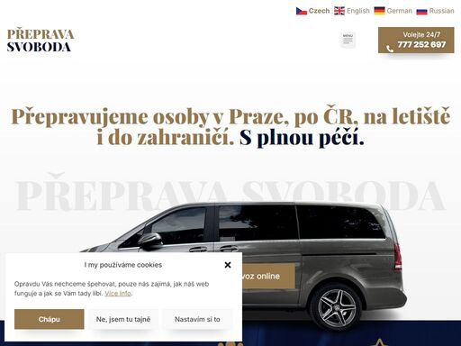 přepravíme vás ?? bezpečně, ? rychle a s maximálním pohodlím ?? luxusním mercedesem. jezdíme z prahy po celé čr i do zahraničí. zavolejte nám.