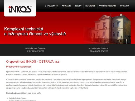 společnost inkos - ostrava, a.s. má dlouholetou zkušenost s komplexním zajištěním technických podkladů pro realizaci všech druhů stavebních činností.