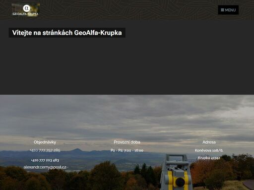 zjišťujeme kompletní geodetické služby