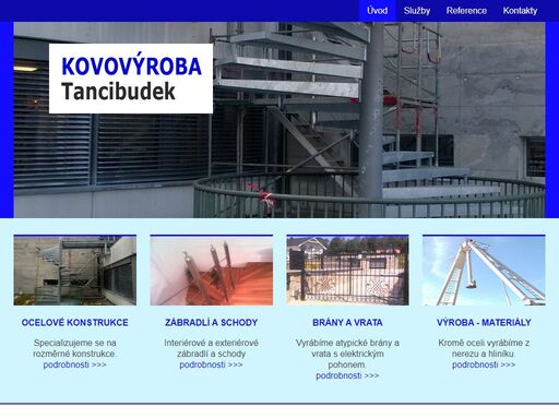 vyrábíme ocelové konstrukce, schodiště, brány, vrata, plotové dílce atp.