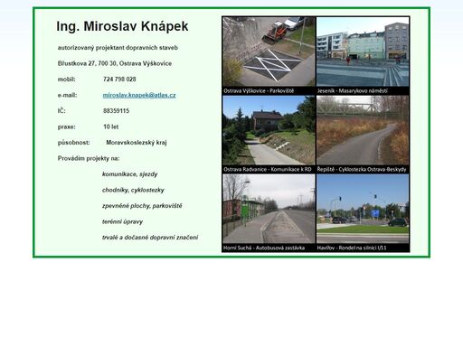 projektování dopravních staveb