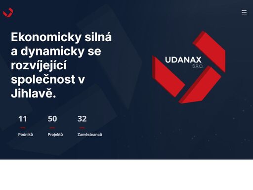 udanax s.r.o., se sídlem v jihlavě je mladá, ekonomicky silná a dynamicky se rozvíjející společnost.