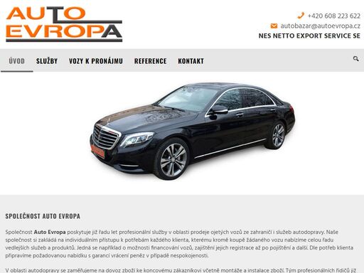 auto evropa nabízí výkup vozů, finanční služby, dovoz vozidel na zakázku, servisní služby, odtahovou službu, pronájem vozů mercedes - benz, rover, vw a jiné