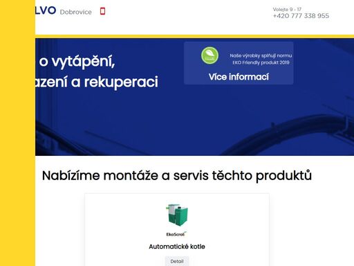 zabýváme se servisem a montážeí automatických, plynových a elektrickách kotlů. dále nabízíme tepelné čerpadla, rekuperaci vzduchu, solární kolektory, akumulační a teplovodní krby. působíme po celé čr